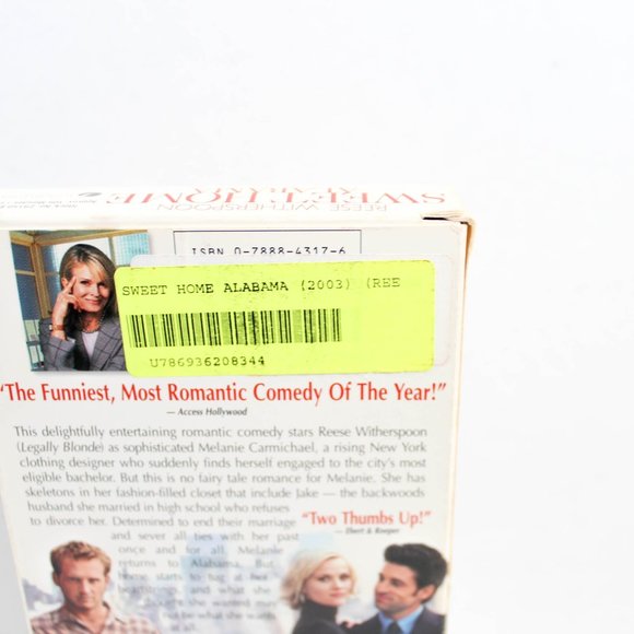 Vintage VHS Sweet Home Alabama Reese Witherspoon Movie - Picture 6 of 9